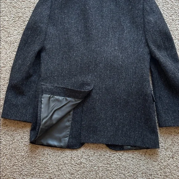 Brooks Brothers Charcoal 1818 Fitzgerald Harris Tweed Blazer Jacket 39 40 R - Picture 13 of 13